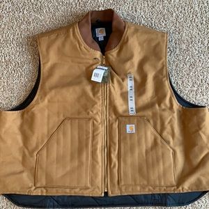 NWT Carhartt V01 Duck Vest - Carhartt Brown, 5XL